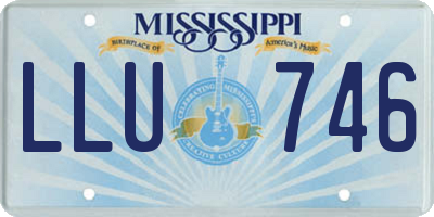 MS license plate LLU746