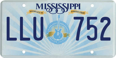 MS license plate LLU752