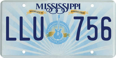 MS license plate LLU756