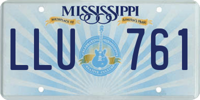 MS license plate LLU761