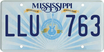 MS license plate LLU763