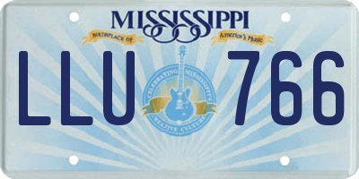 MS license plate LLU766