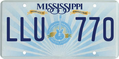 MS license plate LLU770