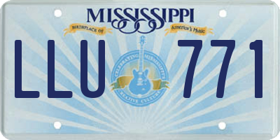 MS license plate LLU771