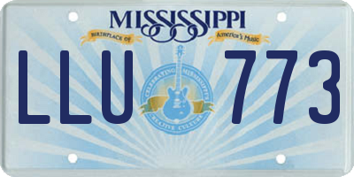 MS license plate LLU773