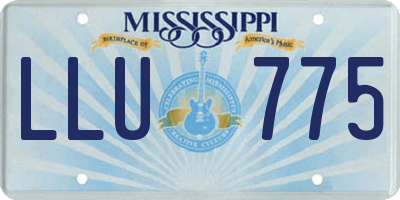 MS license plate LLU775