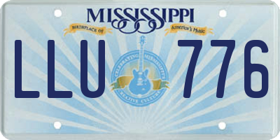 MS license plate LLU776