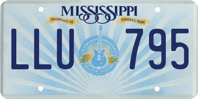 MS license plate LLU795