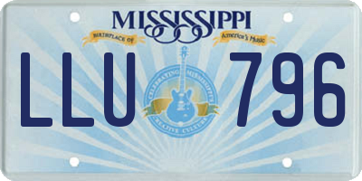 MS license plate LLU796