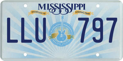 MS license plate LLU797