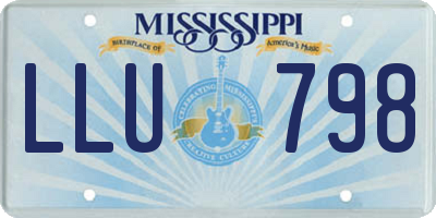 MS license plate LLU798