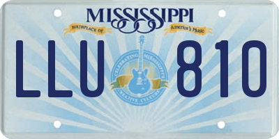 MS license plate LLU810