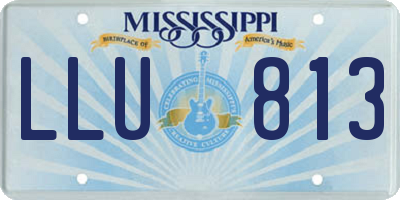 MS license plate LLU813