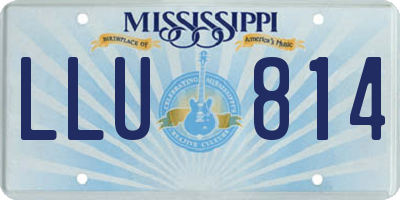 MS license plate LLU814
