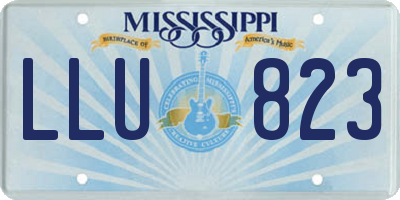 MS license plate LLU823