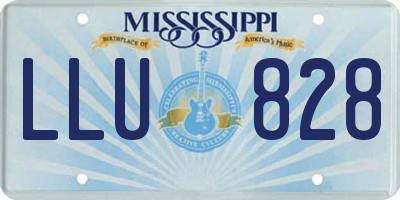 MS license plate LLU828
