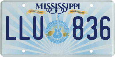 MS license plate LLU836