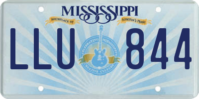 MS license plate LLU844