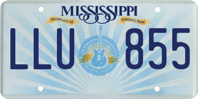 MS license plate LLU855
