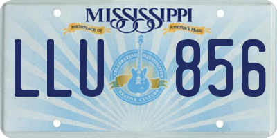 MS license plate LLU856