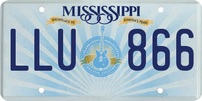 MS license plate LLU866