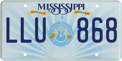 MS license plate LLU868