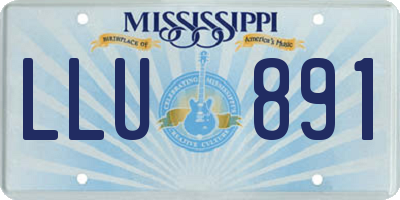 MS license plate LLU891