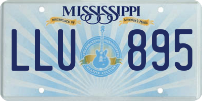 MS license plate LLU895