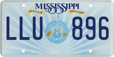 MS license plate LLU896