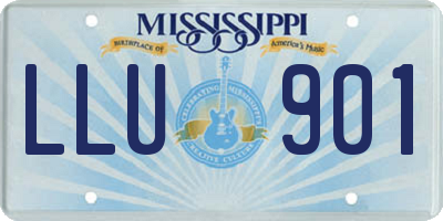 MS license plate LLU901