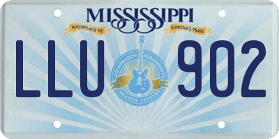 MS license plate LLU902