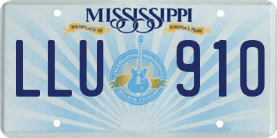 MS license plate LLU910