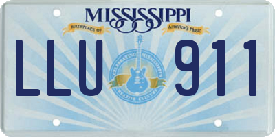 MS license plate LLU911