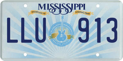MS license plate LLU913