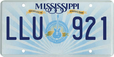 MS license plate LLU921