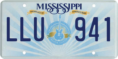 MS license plate LLU941