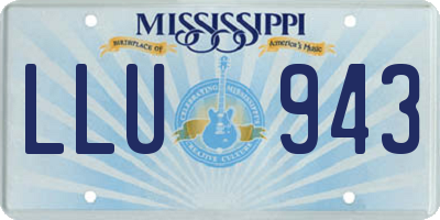 MS license plate LLU943