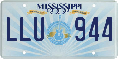 MS license plate LLU944