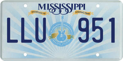 MS license plate LLU951