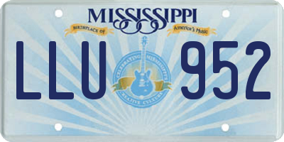 MS license plate LLU952