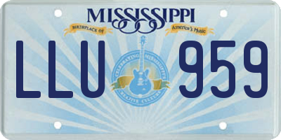 MS license plate LLU959