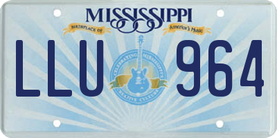 MS license plate LLU964