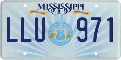 MS license plate LLU971