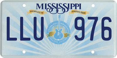 MS license plate LLU976