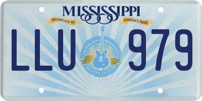 MS license plate LLU979