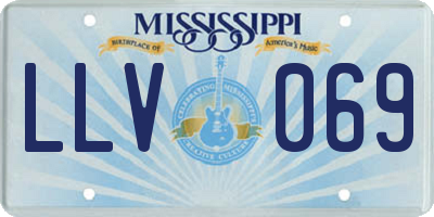 MS license plate LLV069
