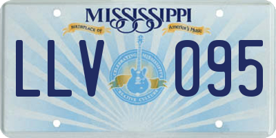 MS license plate LLV095