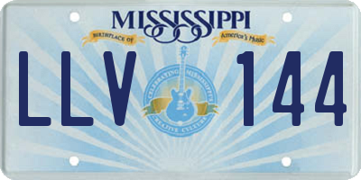 MS license plate LLV144