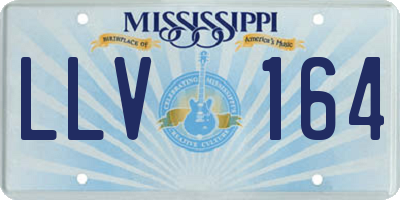 MS license plate LLV164