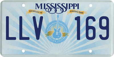 MS license plate LLV169